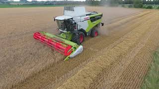 gerst dorsen met demo claas lexion 5300