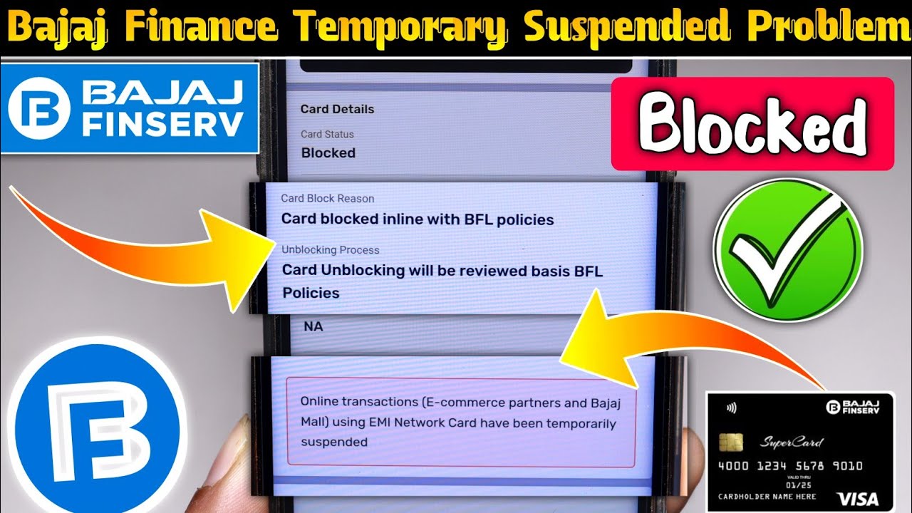 Bajaj Emi Card Temporarily Suspended Problem Card Blocked Inline With Bajaj Emi Card Temporarily Suspended Problem Card Blocked Inline With
