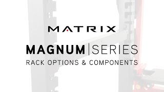 Matrix Fitness | Strength | Magnum Series | Adjustable Safety Bars | Rack Options & Components