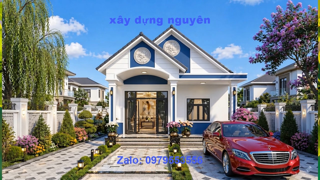 Mẫu Nhà Cấp 4 Mái Thái Diện Tích 7x16m Thiết Kế 3 Phòng Ngủ #nhacap4 #maithai