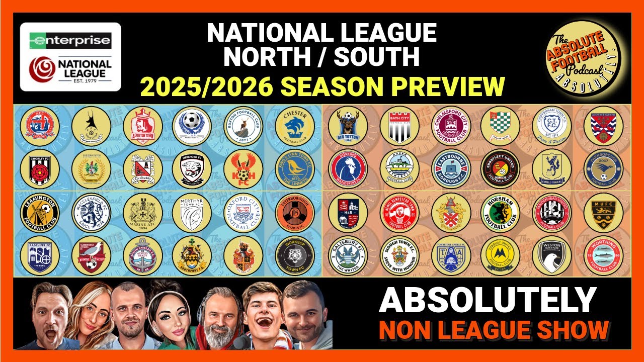 Absolutely Non League Show | National League North / South Season Preview 2025/26