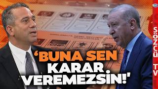 Bi̇z Yendi̇k Sen Kaybetti̇n Ali Mahir Başarır Hodri Meydan Dedi Erdoğana Erken Seçim Tarihi Verdi