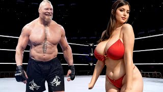 🔥Brock Lesner vs Elllia || WWE NXT Level Up Match🔥
