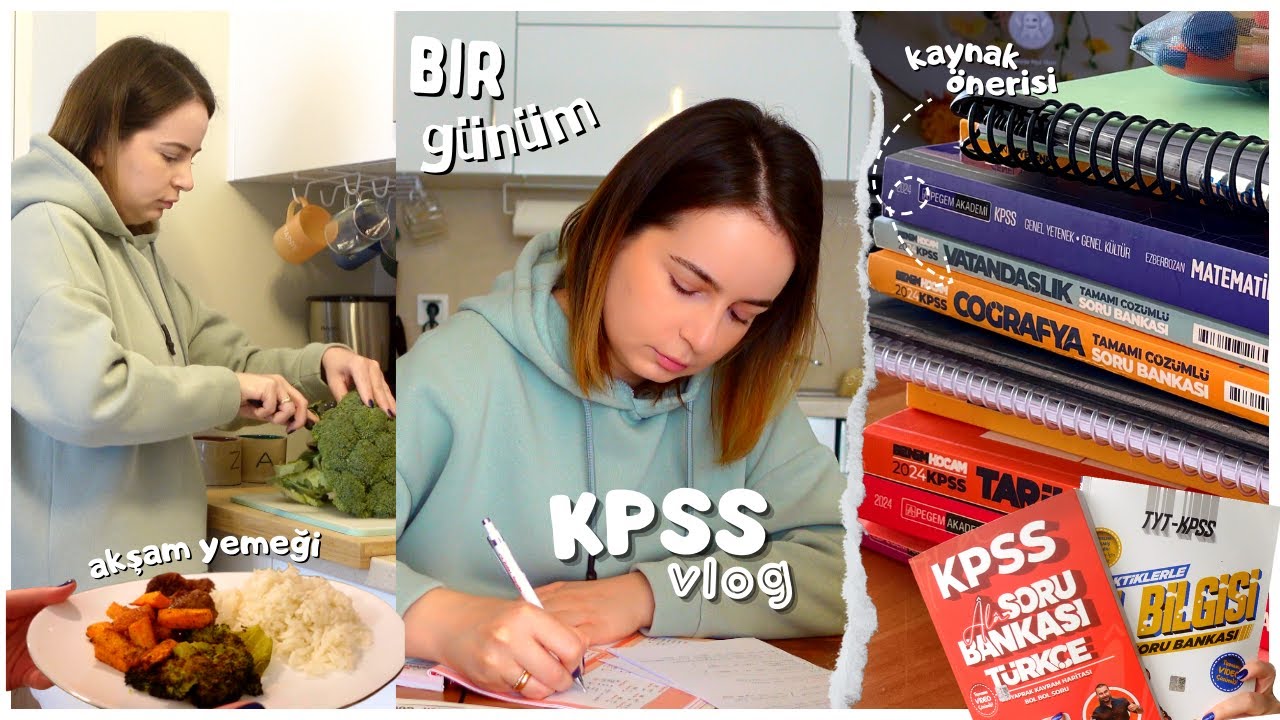 KPSS VLOG I KİTAP ÖNERİLERİ I SOHBET I RUTİN OLUŞTURMAK I YEMEK HAZIRLIĞI