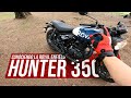 Probando la nueva moto hunter 350 de royal enfield