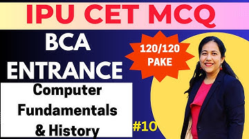 IPU CET BCA Entrance Exam Preparation | Most Important MCQs Computer Fundamentals #10, LIVE QUIZ