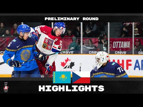 Highlights: Kazakhstan vs Czechia | 2025 #WorldJuniors
