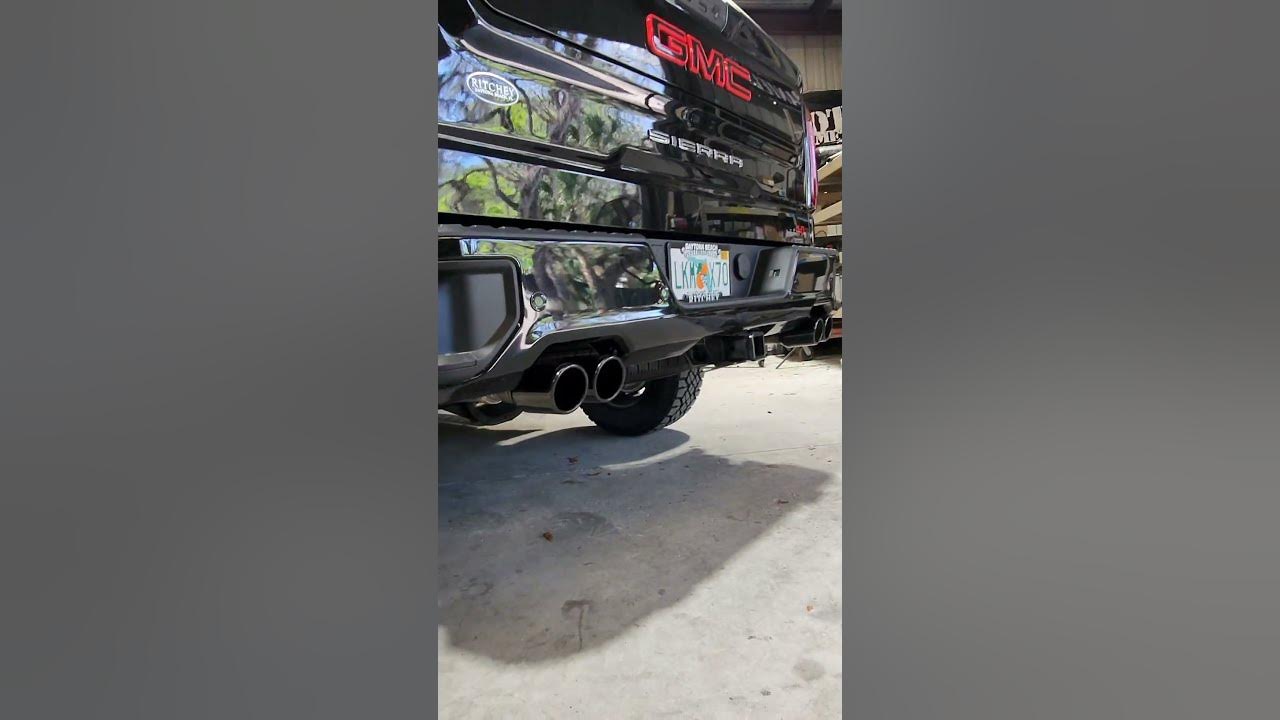 Borla atak exhaust cat back exhaust system installed on 2023 gmc sierra