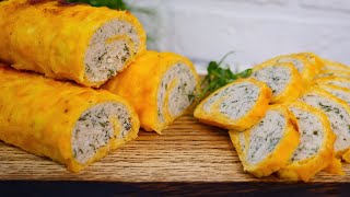 YOU WILL FORGET ABOUT THE SAUSAGE! A PROVEN RECIPE FOR A CHICKEN AND CHEESE ROLL! NO CALORIES 👍