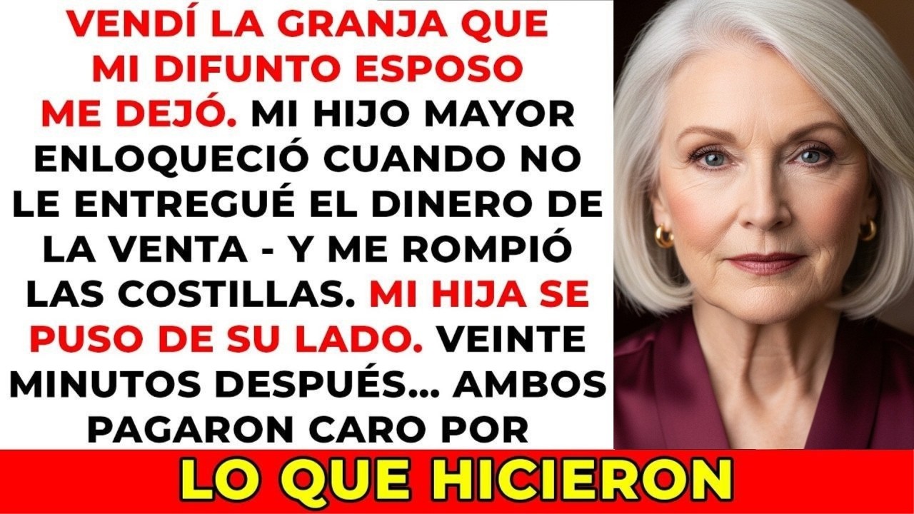 Mi hijo me rompió las costillas cuando me negué a darle el dinero del rancho