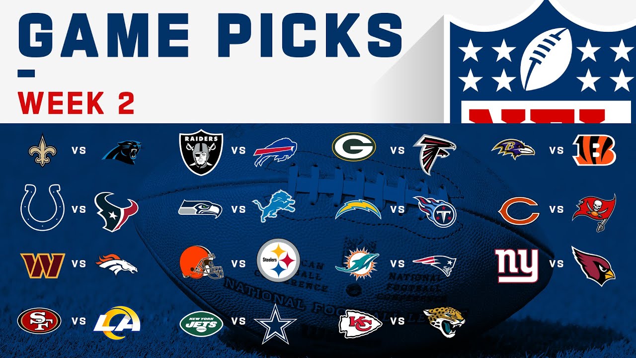 NFL Week 2 picks for all Sunday's games