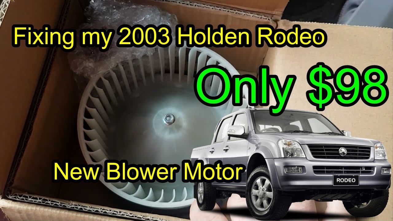 I Fixed My Holden Rodeo A/C!!! Changed The Blower fan - YouTube