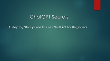 Chat GPT Secrets: Step by step guide to use Chat GPT for Beginners | How to use Chat GPT