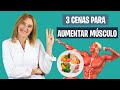 3 CENAS saludables para AUMENTAR MASA MUSCULAR | Cena y masa muscular | Nutrición deportiva