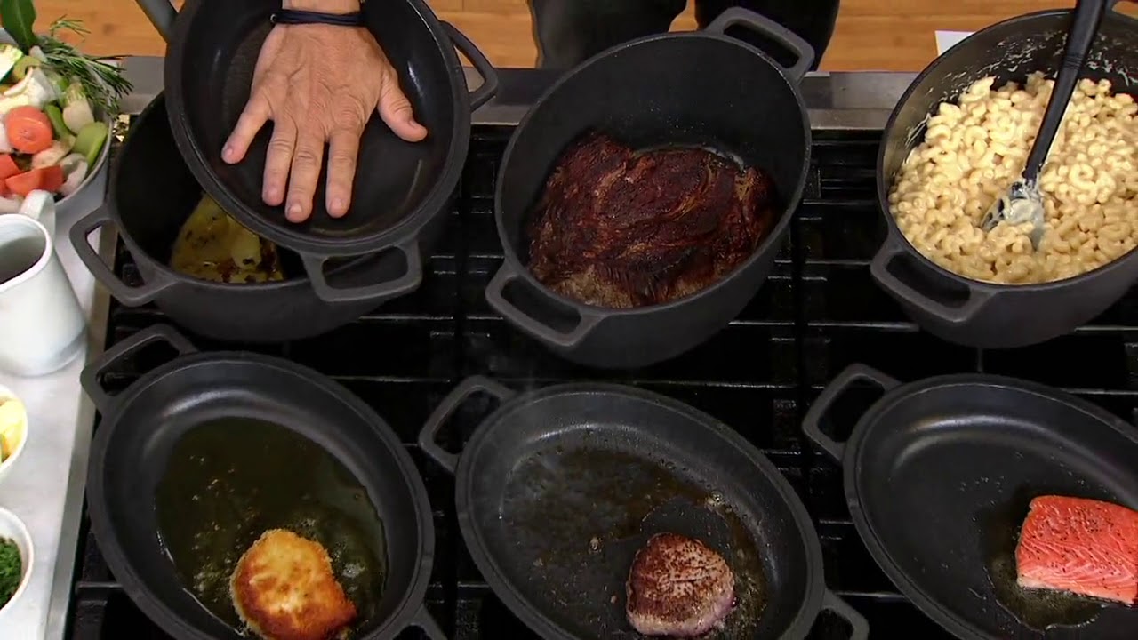 Geoffrey Zakarian Nonstick 6qt Oval Dutch Oven & Baker Lid on QVC