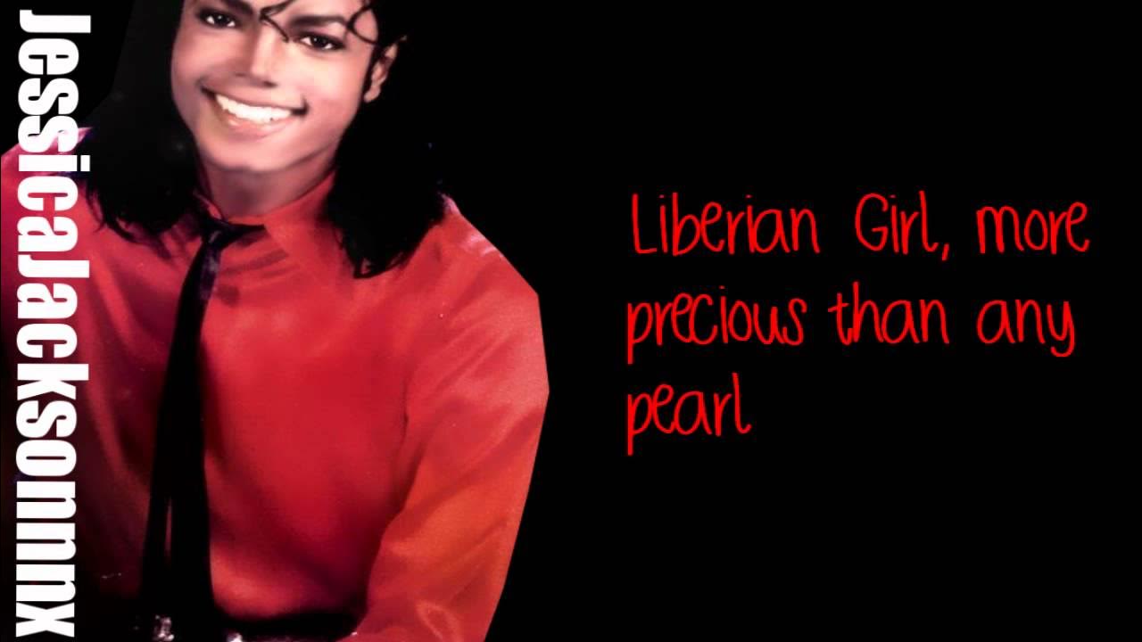 Michael jackson lyrics. Michael Jackson 1989 Liberian girl.