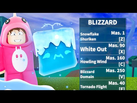 I UNLOCKED THE MYTHICAL BLIZZARD FRUIT! ❄️ Roblox Blox Fruits - BiliBili