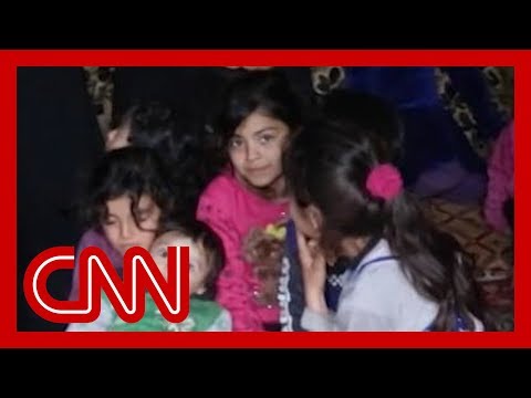 Family creates underground home to escape airstrikes in Syria