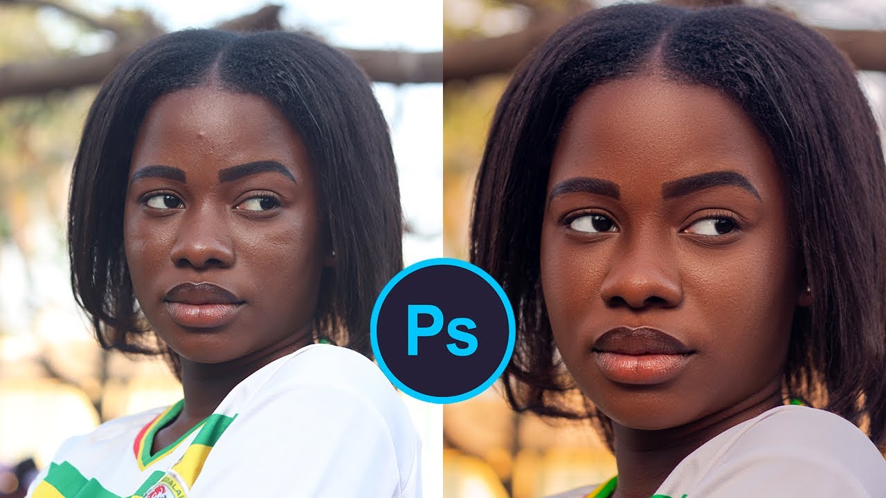 Retouche de peau pour les débutants utilisant la séparation de fréquence sur Photoshop 2024