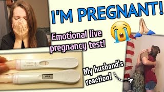 I'M PREGNANT! | EMOTIONAL LIVE PREGNANCY TEST | TELLING MY HUSBAND | ERIKA ANN