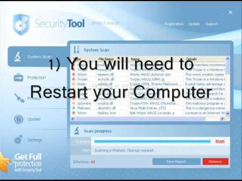 How to Remove Security Tools Virus 100%