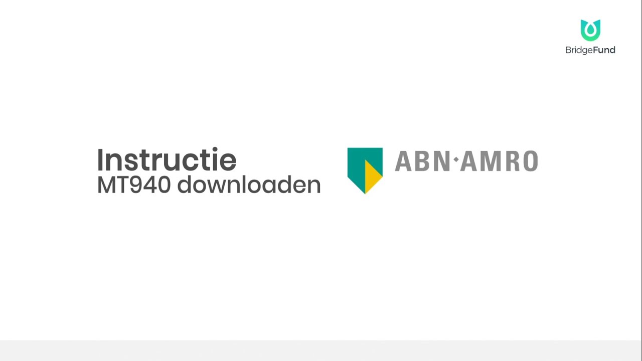 Hoe download je een MT940 bestand bij ABN AMRO? - YouTube