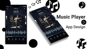Daily UI music player app design || Speed art tutorial || By creative web