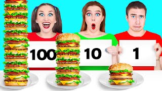 1, 10 o 100 Capas de Desafío Alimentario por Multi DO Challenge