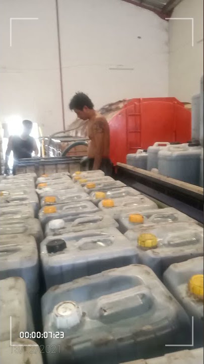 pengiriman jelantah 1.46 ton ke gudang