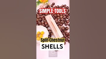 Simple Tool to Easily Split Chestnut Shells!
