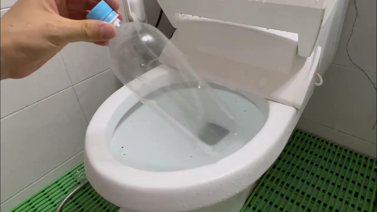 How to fix your clogged toilet with plastic bottle YouTube
