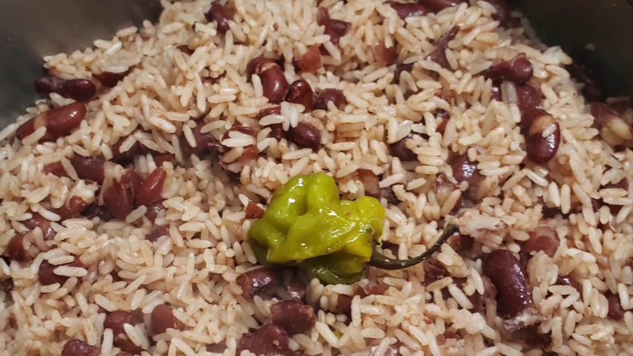 How I made Rice and Peas Jamaican home style YouTube