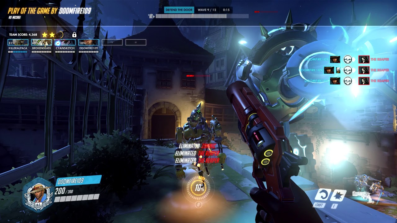 Mccree junkenstein's revenge Dead eye ult!