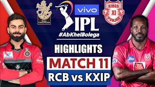 2016IPL,RCB, VS, KXIP