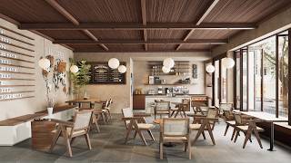 Coffee Shop Rendering in D5 Render, Step by Step Tutorial