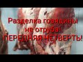 ОБВАЛКА ГОВЯДИНЫ! расчленовка ПЕРЕДНЕЙ ЧЕТВЕРТИ!1