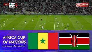 SENEGAL vs KENYA - AFRICA CUP OF NATIONS | Full Match All Goals 2026 | Pes 21 Gameplay 