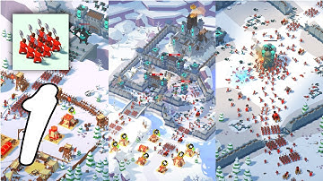 Idle Siege: War simulator game Gameplay Walkthrough #1 (Android, IOS)