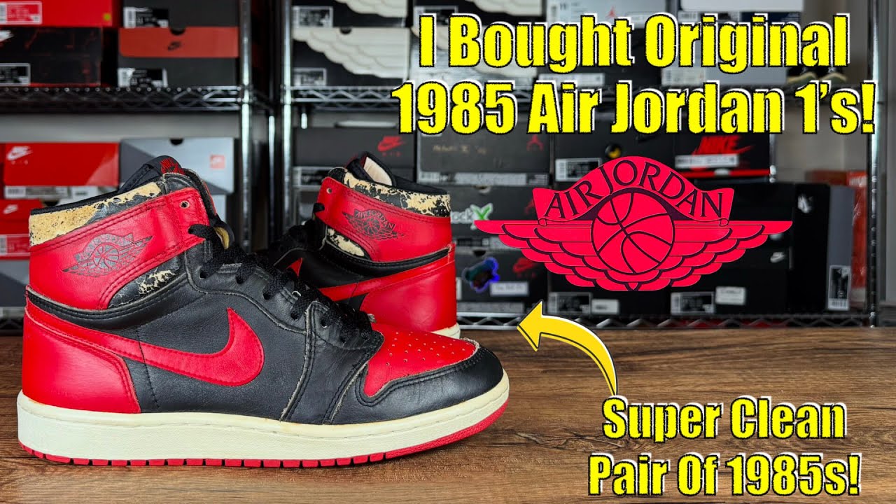 I Bought Original 1985 Air Jordan 1's - These are TOO CLEAN! - YouTube