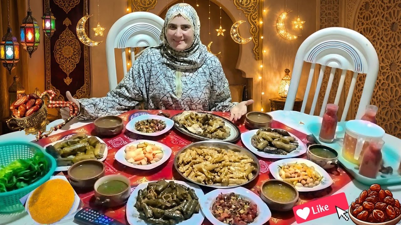 فطار أول يوم رمضان 🌙✨ أجواء روحانية ولمة حلوة مع بداية الشهر الكريم
