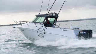 Haines Hunter 760 Enclosed Powered By Dual Df250 Suzuki Outboards Performance Test