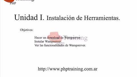 Unidad 1 Instalacion de WampServer
