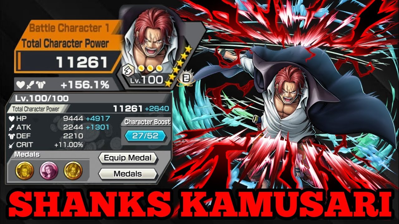 SHANKS KAMUSARI GAMEPLAY | ONE PIECE BOUNTY RUSH | OPBR