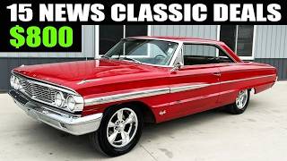 15 Cheap classic cars for sale by owner. Priced at $800 to $9,000