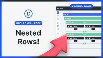 Divi 5 Sneak Peek! 👉 Nested Rows