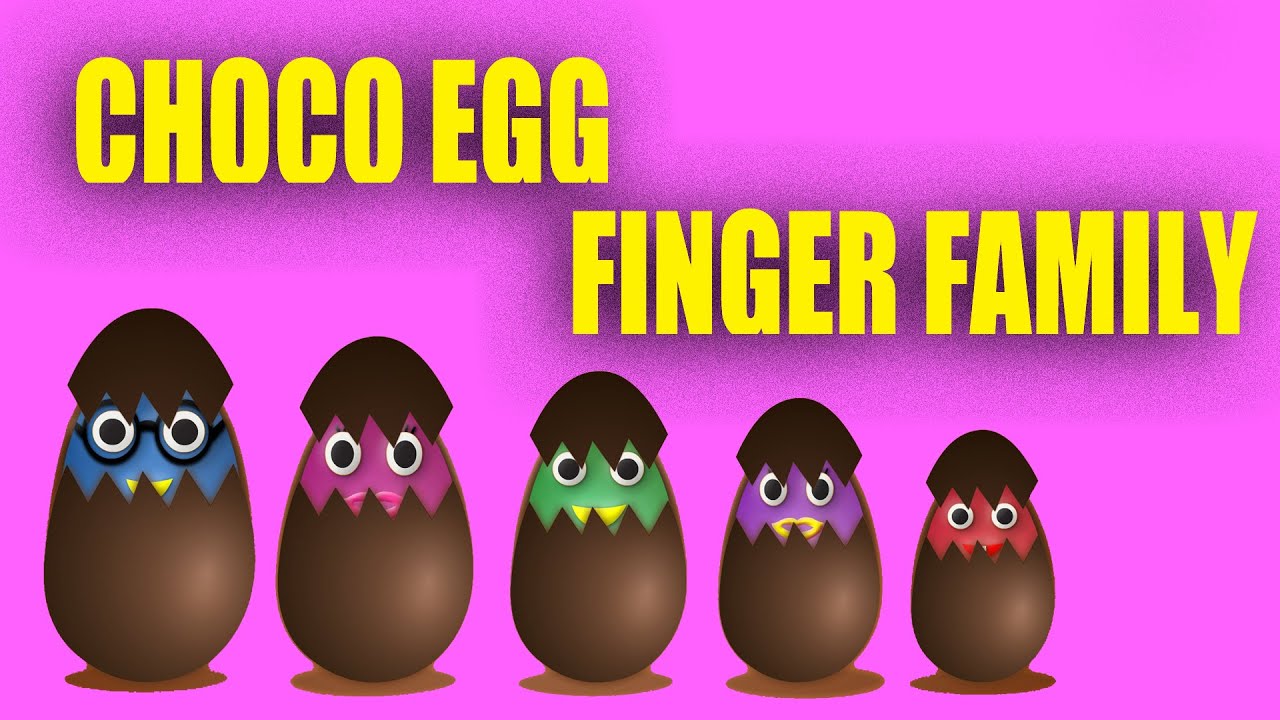Chocolate Easter Egg Finger Family Nursery Rhyme Finger Family Songs