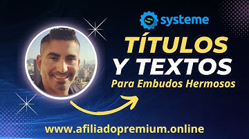 🔥Tutorial Systeme io  Cómo Editar Títulos y Textos Dentro De Systeme