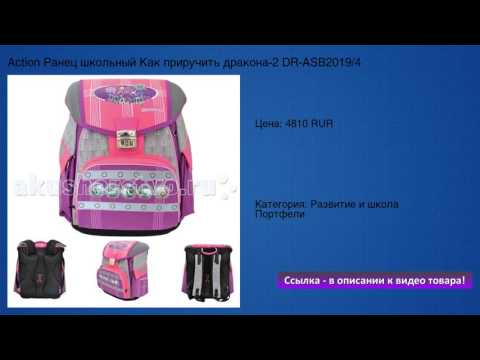 Action Ранец школьный Как приручить дракона-2 DR-ASB2019/4