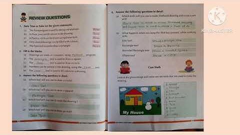 MS PAINT # Computer # Chapter 4 # Grade 4 # Answers of Review Questions # Fun Learning # Miracles!!