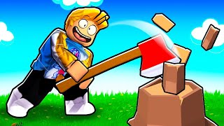 Noob VS Wood Chopping Simulator